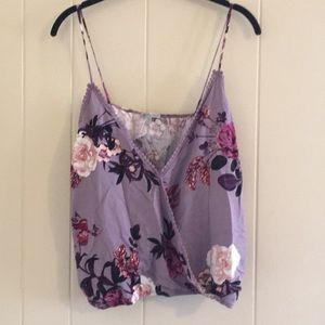 Charlotte Russe purple Crop Top